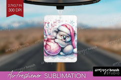 Koala Pastel Christmas Air Freshener PNG Coquette Xmas PNG Product Image 1