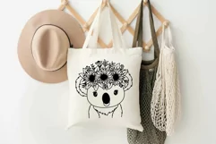 Koala Svg, Cute Baby Animal Svg, Baby Koala With Flower Svg. Product Image 7