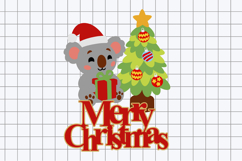 Baby koala christmas Topper 3D SVG Product Image 2