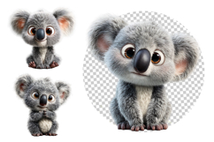 Koala Clipart PNG Bundle 28 PNG Product Image 4
