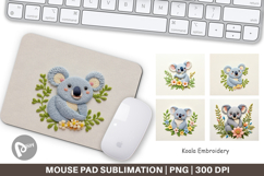 Mouse Pad Koala Embroidery Product Image 1