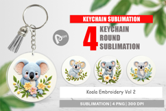 Keychain Koala Embroidery Product Image 1