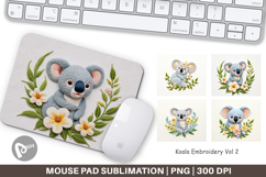 Mouse Pad Koala Embroidery Product Image 1