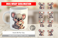 Mug Wrap Koala Mother&#039;s Day Product Image 1