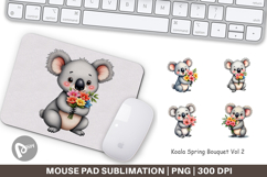 Mouse Pad Koala Spring Bouquet Product Image 1