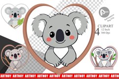 Clipart Heart Koala Product Image 1