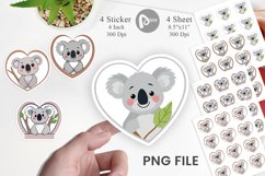 Sticker Heart Koala Product Image 1