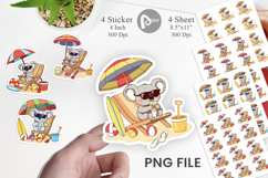 Summer Koala Sticker Product Image 1