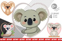Clipart Heart Koala Product Image 1