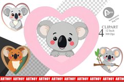 Clipart Heart Koala Product Image 1