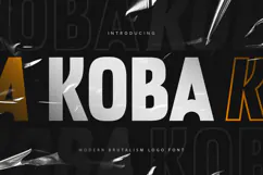 Koba - Modern Brutalism Logo Font Product Image 1