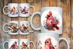 100 Christmas Mug Wrap Bundle, Holiday Sublimation PNG, Cow Product Image 12