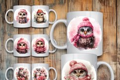 100 Christmas Mug Wrap Bundle, Holiday Sublimation PNG, Cow Product Image 18