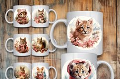 100 Christmas Mug Wrap Bundle, Holiday Sublimation PNG, Cow Product Image 19