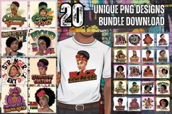 20x Black Woman PNG Bundle, African American PNG, Melanin Product Image 1