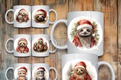 100 Christmas Mug Wrap Bundle, Holiday Sublimation PNG, Cow Product Image 4