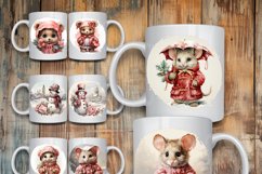 100 Christmas Mug Wrap Bundle, Holiday Sublimation PNG, Cow Product Image 10