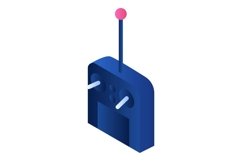Device remote joystick icon, isometric style Product Image 1
