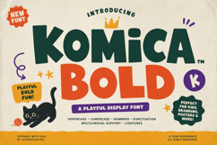 Komica Bold- Playful Font Product Image 1