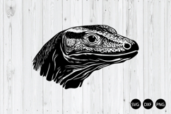 Komodo Dragon Head SVG, Komodo Dragon SVG, Animal SVG Product Image 1