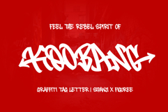 Koobang - Monoline Graffiti Tag Font Product Image 1
