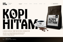Kopi Hitam - Retro Bold Font Product Image 2