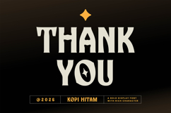 Kopi Hitam - Retro Bold Font Product Image 7