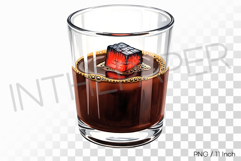 Traditional Indonesian charcoal Kopi Joss glass PNG coffee Product Image 1