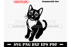 Korat Cat Begging SVG PNG DXF EPS PDF Product Image 1