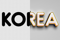 Korea 3D editable text effect Product Image 2