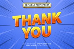 Korean Language Comic Glossy 3d Editable Text Effect Product Image 2