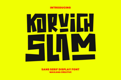 Korvich Slam Sans Serif Font Product Image 1
