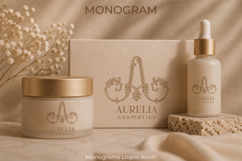 A Monogram Logo, Elegant Initial Monogram Product Image 5