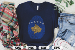 Kosovo SVG | Kosovo Flag Fingerprint | SVG PNG DXF EPS Product Image 1