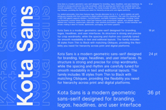 Kota Sans a Modern Sans-Serif Family Product Image 7