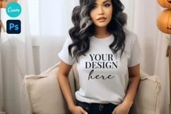 Bella and Canvas T-Shirt Mockup | Mockup | T Shirt Mockups Product Image 1