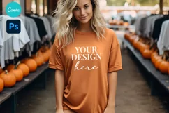 Bella and Canvas T-Shirt Mockup | Mockup | T Shirt Mockups Product Image 1