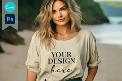 Bella and Canvas T-Shirt Mockup | Mockup | T Shirt Mockups Product Image 1