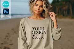 Bella and Canvas T-Shirt Mockup | Mockup | T Shirt Mockups Product Image 1