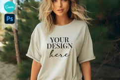 Bella and Canvas T-Shirt Mockup | Mockup | T Shirt Mockups Product Image 1
