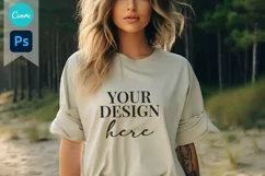 Bella and Canvas T-Shirt Mockup | Mockup | T Shirt Mockups Product Image 1