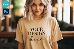 Bella and Canvas T-Shirt Mockup | Mockup | T Shirt Mockups Product Image 1