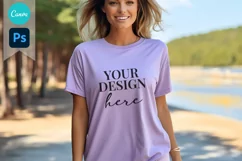 Bella and Canvas T-Shirt Mockup | Mockup | T Shirt Mockups Product Image 1