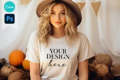 Bella and Canvas T-Shirt Mockup | Mockup | T Shirt Mockups Product Image 1