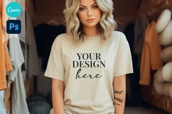 Bella and Canvas T-Shirt Mockup | Mockup | T Shirt Mockups Product Image 1