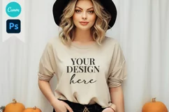 Bella and Canvas T-Shirt Mockup | Mockup | T Shirt Mockups Product Image 1