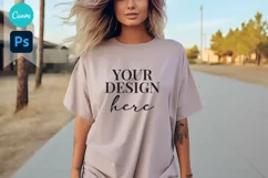 Bella and Canvas T-Shirt Mockup | Mockup | T Shirt Mockups Product Image 1