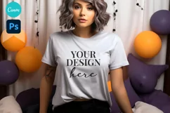 Bella and Canvas T-Shirt Mockup | Mockup | T Shirt Mockups Product Image 1