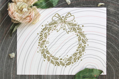 Wreath Ribbon cutting file SVG DXF Product Image 4