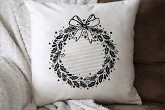 Wreath Ribbon cutting file SVG DXF FCM Product Image 5